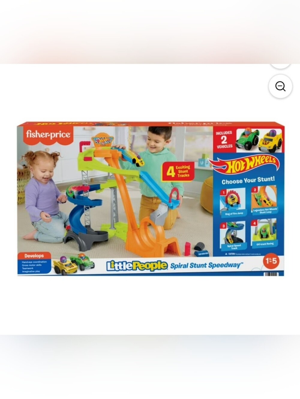Fisher-Price Little People Spiral Stunt Speedway